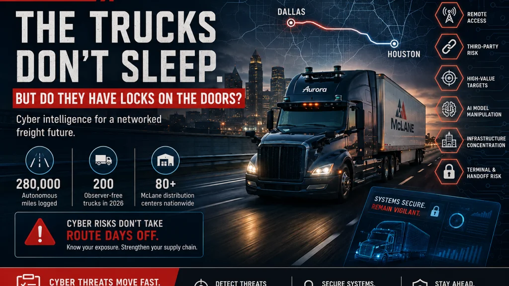 THE TRUCKS DON'T SLEEP. BUT DO THEY HAVE LOCKS ON THE DOORS?