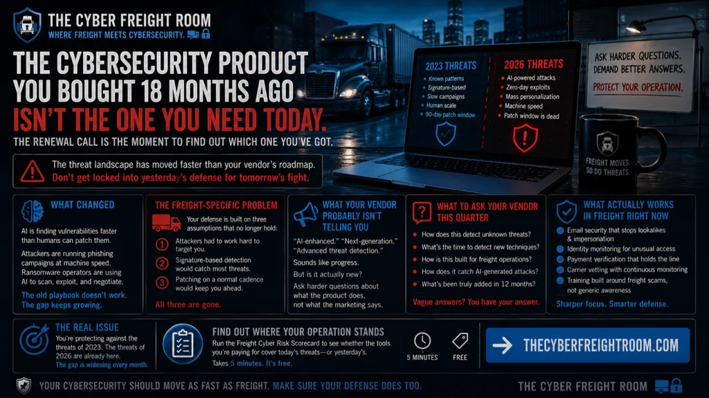 Why Your Cybersecurity Vendor's Roadmap Just Got Obsolete